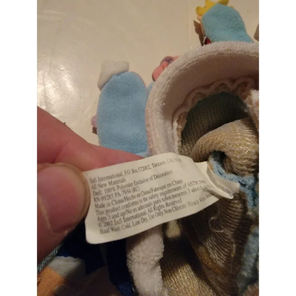 Lot Of 2 Baby Hand Puppets Wash Cloth Characters Bath Aqua Pals